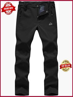 Women's Ski Snow Pants Waterproof Fleece Lined Hiking Cargo 4 Pockets